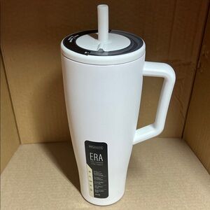 BrüMate 40oz White Tumbler with Handle